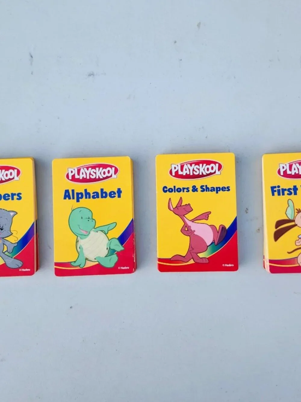 Playskool Alphabet Words Numbers Shapes Colors Vocabulary Flash Card Educational